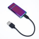 Зажигалка электронная «Люкс», спираль, USB, 7×3.5×0.5 см, хамелеон