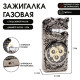 Зажигалка газовая для курения с часами «Дракон», металлическая, пьезо, 7×3.5 см