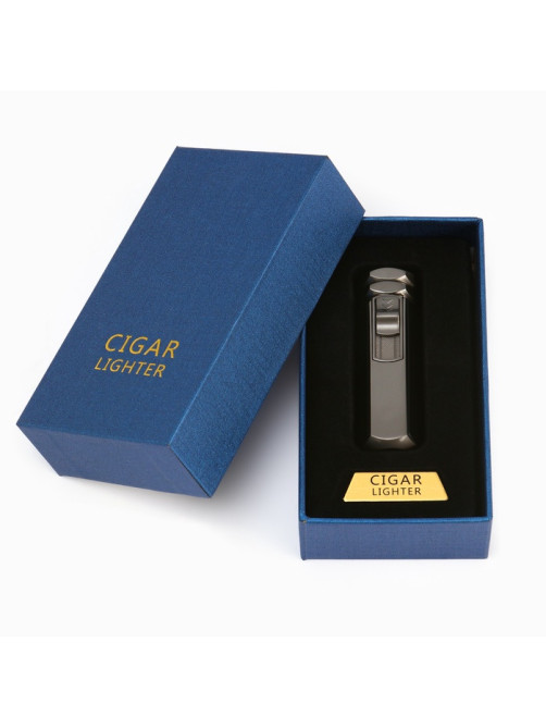 Зажигалка газовая, 4 сопла пламени, с защитой от ветра, 8.5×2.8 см