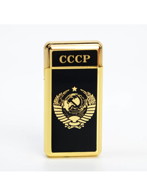 Зажигалка газовая «СССР», металлическая, пьезо, 6.7×3.4×1 см