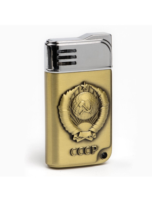 Зажигалка газовая «СССР», металлическая, 3×6 см