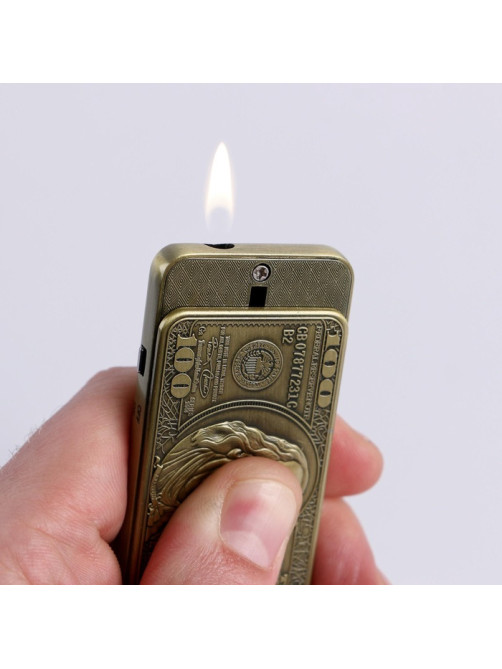 Зажигалка газовая для курения «Доллар», 3.5×7 см
