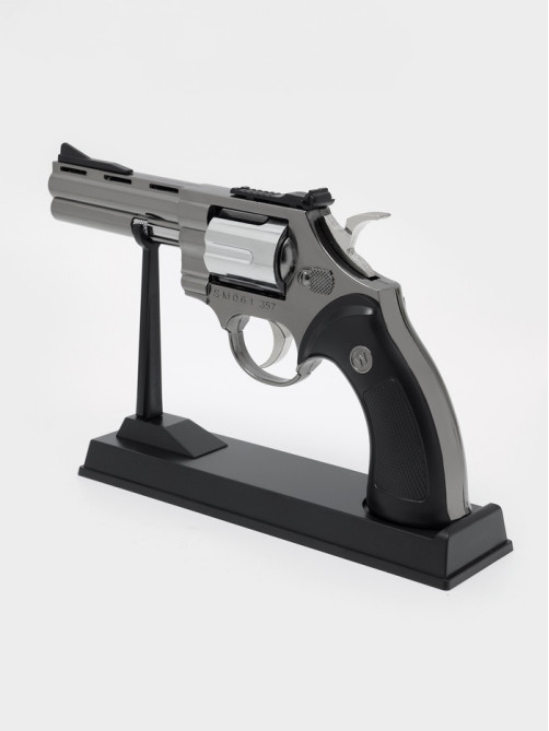 Зажигалка настольная, газовая «Револьвер», пьезо, 24×14×4 см
