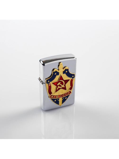Зажигалка бензиновая «КГБ СССР», металлическая, кремний, 6×8 см