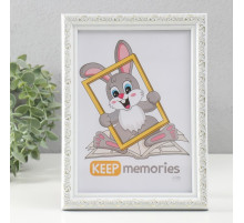 Фоторамка для фото 15×21 см Keep memories «Винтаж», пластик, белый, (пластиковый экран)