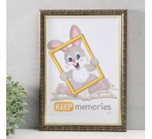 Фоторамка для фото 21×30 см Keep memories «Винтаж», пластик, венге, (пластиковый экран)