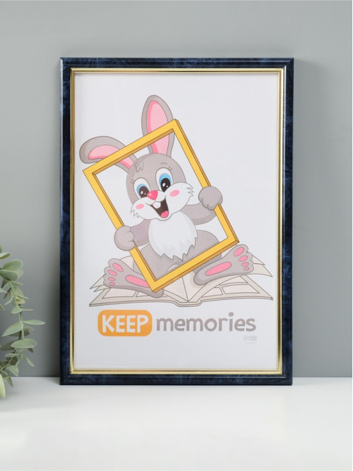 Фоторамка для фото 21×30 см Keep memories «Гамма», пластик, бирюза, (пластиковый экран)