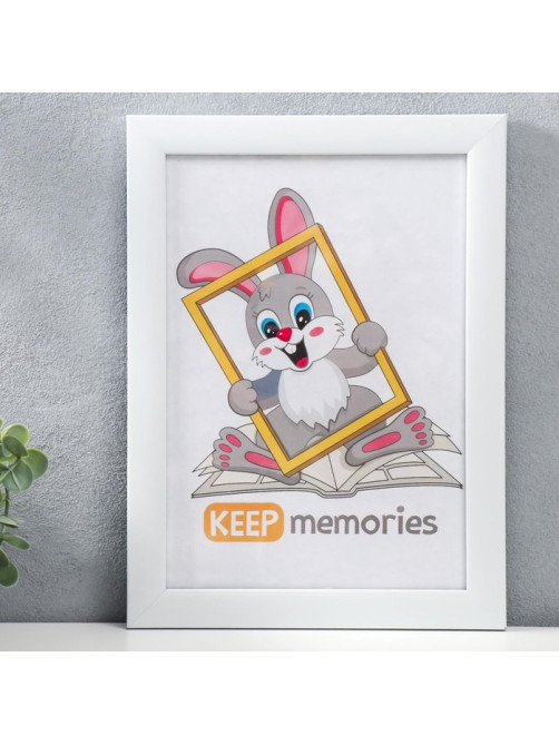 Фоторамка для фото 21×30 см Keep memories, Mila, пластик, белый