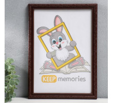 Фоторамка для фото 21×30 см Keep memories, Thea, пластик, орех, (пластиковый экран)