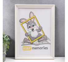 Фоторамка для фото 21×30 см Keep memories, Taylor, пластик, перламутр, (пластиковый экран)