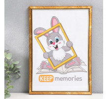 Фоторамка для фото 21×30 см Keep memories, Asta, пластик под золото