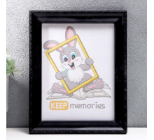 Фоторамка для фото 15×21 см Keep memories, Zoey, чёрный, (пластиковый экран)
