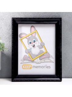 Фоторамка для фото 15×21 см Keep memories, Zoey, чёрный, (пластиковый экран)