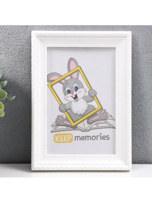 Фоторамка для фото 10×15 см Keep memories, Taylor, белый, (пластиковый экран)