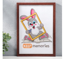 Фоторамка для фото 21×30 см Keep memories, Evelyn, пластик, коричневый
