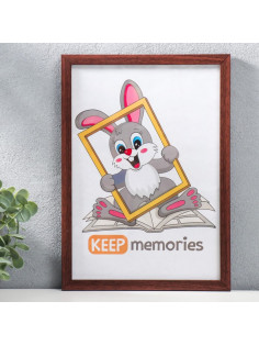 Фоторамка для фото 21×30 см Keep memories, Evelyn, пластик, коричневый