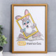 Фоторамка для фото 21×30 см Keep memories, Violet, золото, (пластиковый экран)