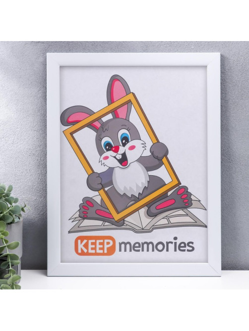 Фоторамка для фото 30×40 см Keep memories, Mila, пластик белый