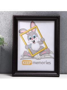 Фоторамка для фото 15×21 см Keep memories, Taylor, пластик под венге, (пластиковый экран)