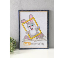 Фоторамка для фото 30×40 см см Keep memories «Офис», пластик, бирюза, (пластиковый экран)