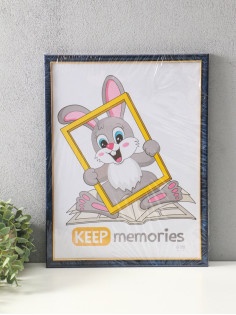 Фоторамка для фото 30×40 см см Keep memories «Офис», пластик, бирюза, (пластиковый экран)
