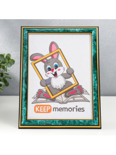 Фоторамка для фото 15×21 см Keep memories, Thor, пластик под малахит
