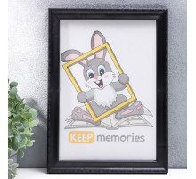 Фоторамка для фото 21×30 см Keep memories, Zoey, чёрный, (пластиковый экран)