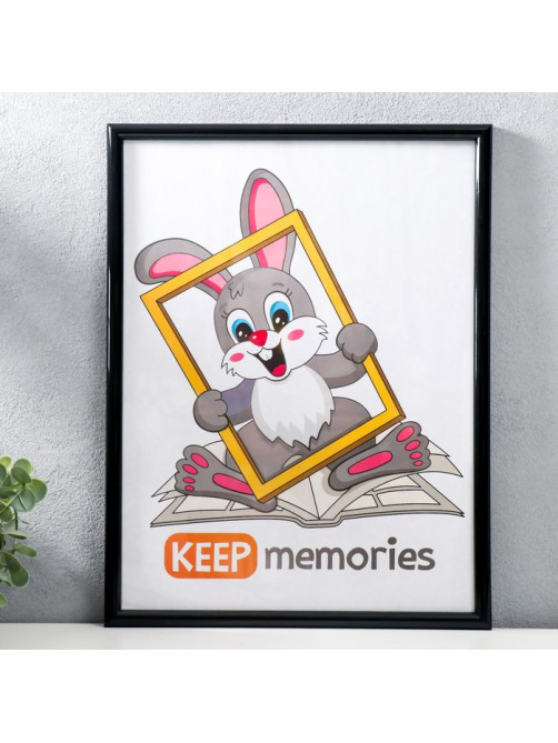 Фоторамка для фото 30×40 см Keep memories, Eliza, пластик, чёрный