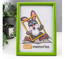 Фоторамка для фото 15×21 см Keep memories, Gabriella, пластик, салатовый