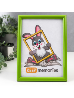 Фоторамка для фото 15×21 см Keep memories, Gabriella, пластик, салатовый