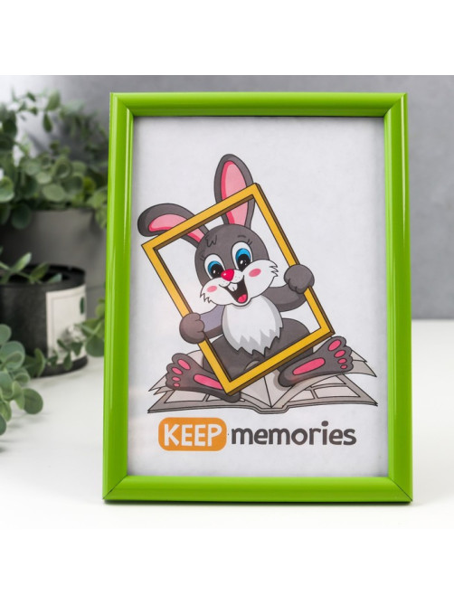 Фоторамка для фото 15×21 см Keep memories, Gabriella, пластик, салатовый