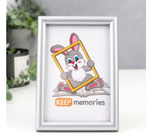 Фоторамка для фото 10×15 см Keep memories, Gabriella, пластик, серый