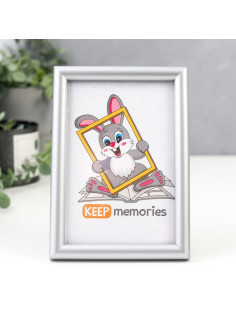Фоторамка для фото 10×15 см Keep memories, Gabriella, пластик, серый