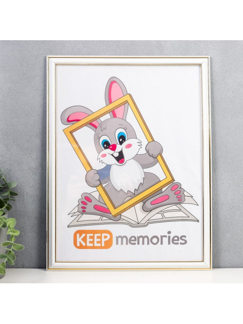Фоторамка для фото 30×40 см Keep memories, Scarlett, пластик, молоко