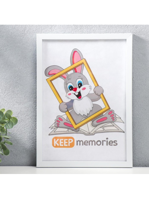 Фоторамка для фото 21×30 см Keep memories, Jasmine, пластик, белый