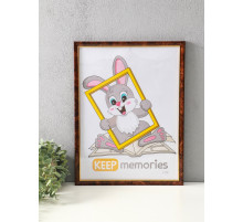 Фоторамка для фото 30×40 см см Keep memories «Офис», пластик, карельская берёза, (пластиковый экран)