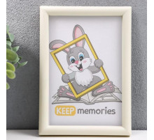 Фоторамка для фото 10×15 см Keep memories, Violet, пластик, слоновая кость