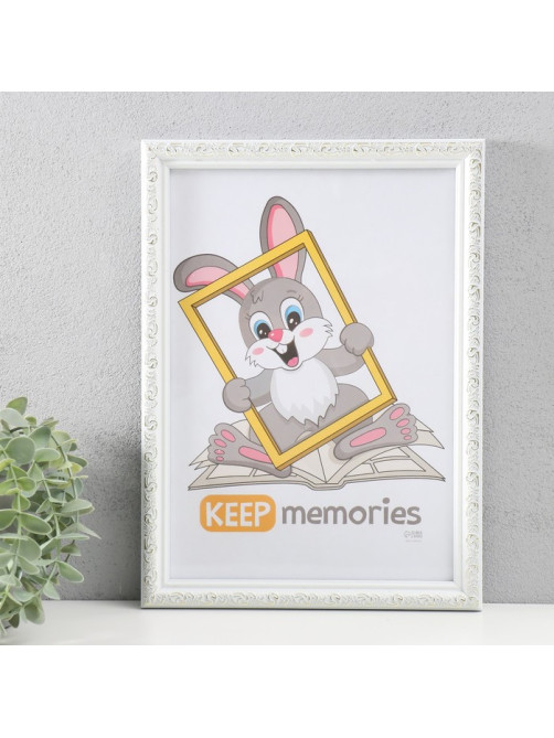 Фоторамка для фото 21×30 см Keep memories «Винтаж», белый, (пластик)