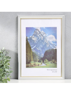 Фоторамка для фото 21×30 см Keep memories «Офис», серебро, (пластик)