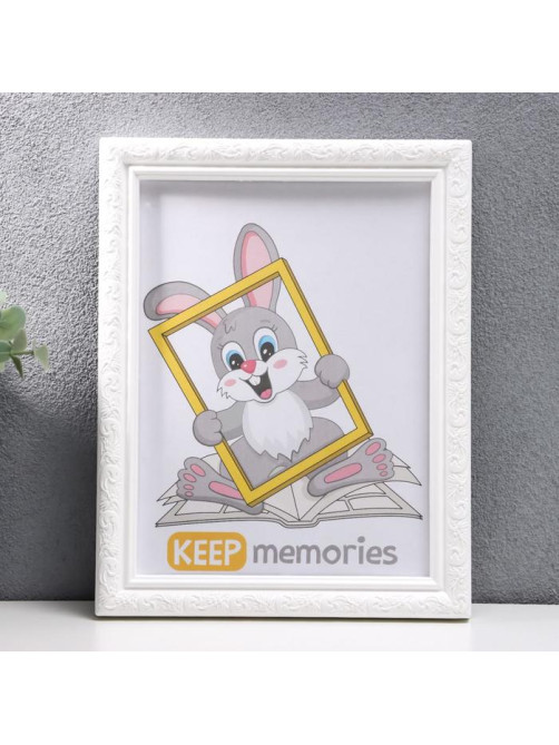 Фоторамка для фото 15×21 см Keep memories, Thea, белый, (пластиковый экран)