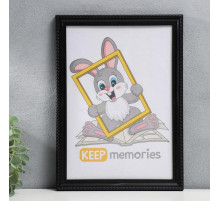 Фоторамка для фото 21×30 см Keep memories, Taylor, пластик, чёрный, (пластиковый экран)