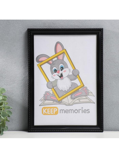 Фоторамка для фото 21×30 см Keep memories, Taylor, пластик, чёрный, (пластиковый экран)