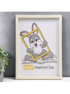 Фоторамка для фото 21×30 см Keep memories, Trinity, белый, пластик, слоновая кость