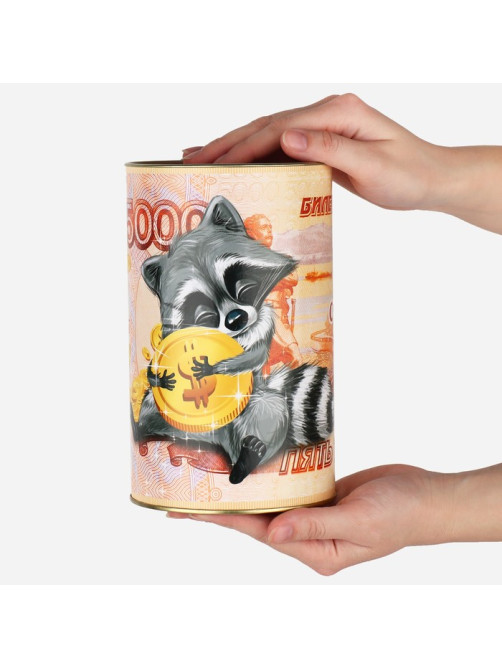 Копилка XXL «Енот», 20×12.5 см