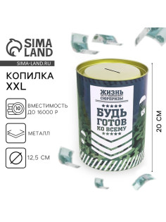 Копилка XXL «НЗ», 20×12.5 см