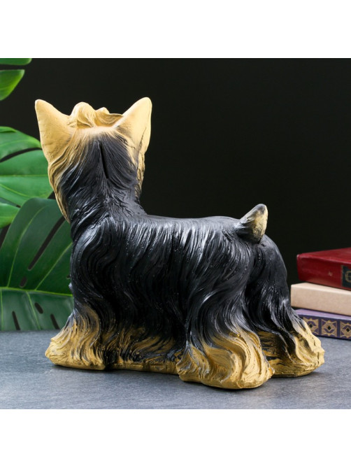 Копилка для денег «Йоркширский терьер», гипс, 16×32×28 см
