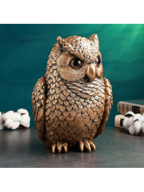Копилка для денег «Сова средняя», гипс, 25×20×30 см