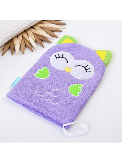 Игрушка-мочалка для купания, детская «Совёнок» из махры