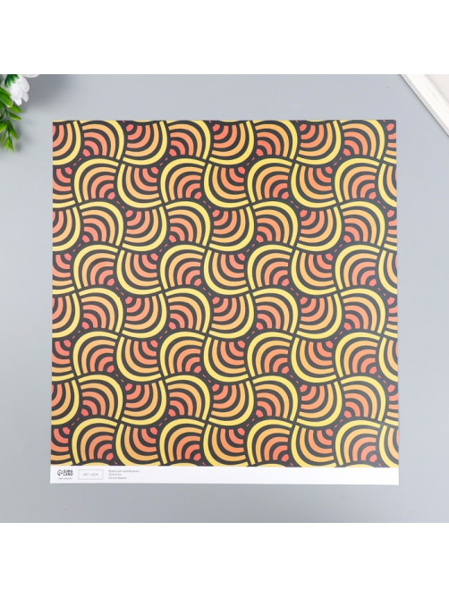 Бумага для скрапбукинга двусторонняя Color geometry, плотность 180 г, 30.5×32 см