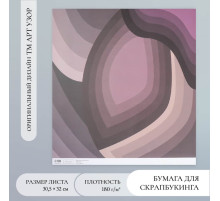 Бумага для скрапбукинга «Лепестки», плотность 180 г, 30.5×32 см